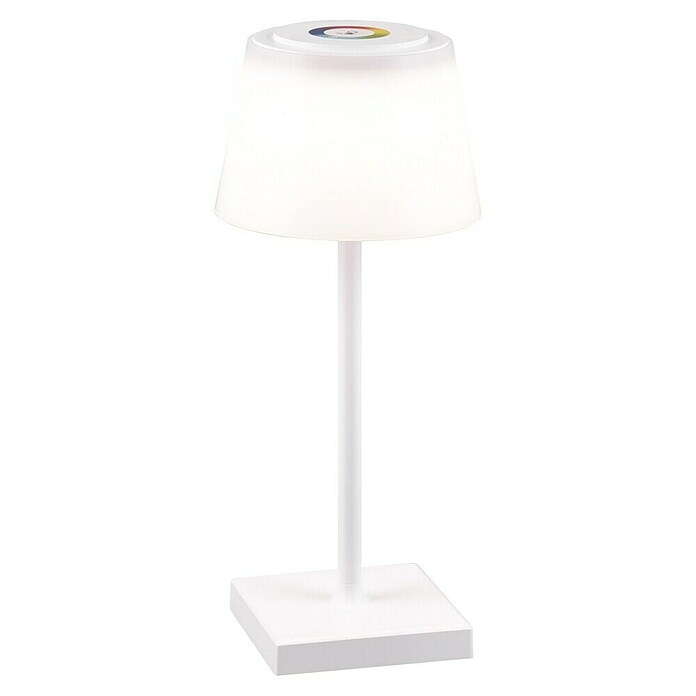 Reality Leuchten LED-Tischleuchte Sanchez (L x B x H: 13 x 13 x 30 cm, Weiß) | BAUHAUS