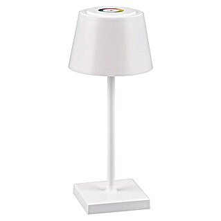 Reality Leuchten LED-Tischleuchte Sanchez (L x B x H: 13 x 13 x 30 cm, RGBW, Weiß matt)