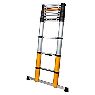 Batavia Escalera telescópica Giraffe Air (Número de peldaños: 14 ud., Altura de trabajo: 515 cm, Carga soportada: 150 kg, Aluminio)
