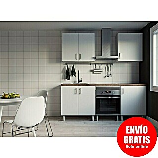 Top Element Cocina compacta (Ancho: 2 m, Sin electrodomésticos, Blanco, 5 pzs.)