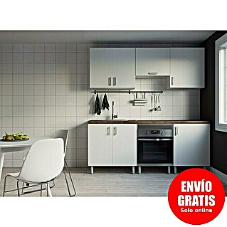 Top Element Cocina compacta (Ancho: 2 m, Sin electrodomésticos, Blanco, 6 pzs.)