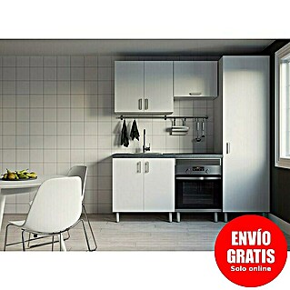 Top Element Cocina compacta C (Ancho: 2 m, Sin electrodomésticos, Blanco, 5 pzs.)