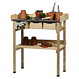 Dobar Pflanztisch (78 x 38 x 88 cm, Holz, Natur)