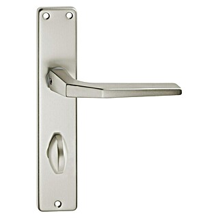 Portaferm WC-Drückergarnitur (Schlitzkopf/Olive, Aluminium, Langschild)