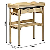 Dobar Pflanztisch (78 x 38 x 88 cm, Holz, Natur) | BAUHAUS