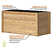 Dobar Hochbeet Douglasie (147 x 80 x 76 cm, Holz, Natur) | BAUHAUS