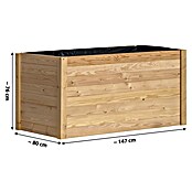 Dobar Hochbeet Douglasie (147 x 80 x 76 cm, Holz, Natur) | BAUHAUS