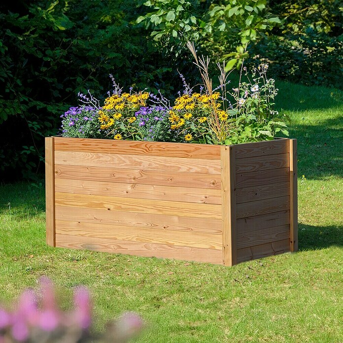 Dobar Hochbeet Douglasie (147 x 80 x 76 cm, Holz, Natur) | BAUHAUS