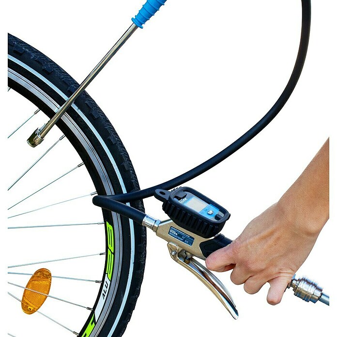 Güde Reifenfüllmesser V 12 Pro (Schwarz/Blau, Schlauchlänge: 830 mm) | BAUHAUS