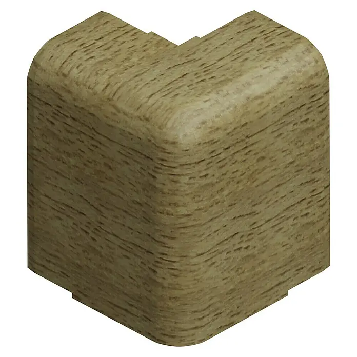GGK Außeneck - Buche, Passend für: Sockelleistenkanal SL 20x50 - Dieser Eckschutz aus Holz ist ideal, um Ecken vor Beschädigungen zu schützen und gleichzeitig einen natürlichen Look zu verleihen. Perfekt für jedes Interieur.