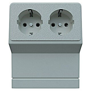 GGK Gerätetank (2-fach, Alpinweiß, Passend für: Sockelleistenkanal SL 20x50)