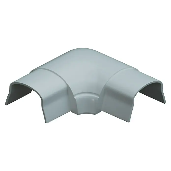 D-Line Kabelkanal-Zubehörkit - Weiß, Passend für: D-Line Kabelkanal 30 x 15 mm - Ein dreifacher, weißer Kabelkanal-Winkelverbinder für die Ecke, ideal für saubere Kabelverlegung und einfache Installation in Innenräumen.
