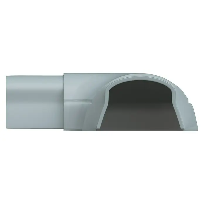 D-Line Kabelkanal-Zubehörkit - Weiß, Passend für: D-Line Kabelkanal 30 x 15 mm - Nahaufnahme eines Abluftkanals aus Kunststoff, der die Detailgenauigkeit und Konstruktion des Produkts hervorhebt.