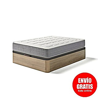 Unique Canapé Plus con colchón Supper (L x An x Al: 200 x 135 x 36 cm, Roble Cambrian)