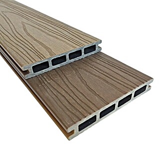 Dioco Tablón para terraza WPC Duratech (L x An x Es: 220 x 14,2 x 2,3 cm, IPE/Teca, 1 ud.)