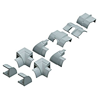 D-Line Kabelkanal-Zubehörkit (Weiß, Passend für: D-Line Kabelkanal 22 x 22 mm)