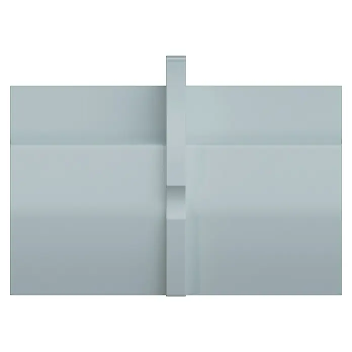 D-Line Kabelkanal-Zubehörkit - Weiß, Passend für: D-Line Kabelkanal 22 x 22 mm - Eine Nahaufnahme eines modernen, minimalistischen weißen Schranks mit klaren Linien und einer schlichten Ästhetik.