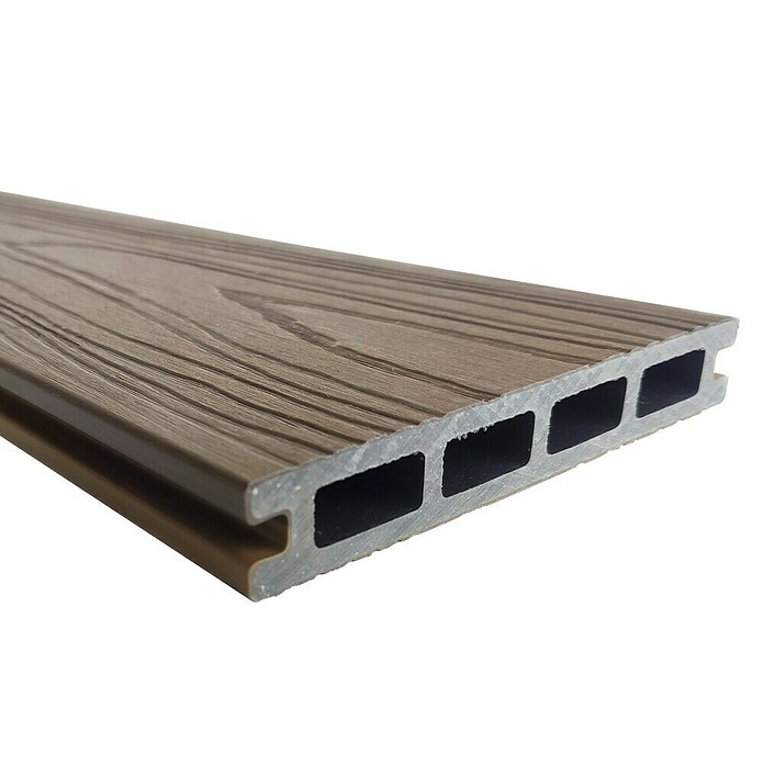 Dioco Tablón para terraza WPC Duratech (L x An x Es: 220 x 14,2 x 2,3 cm, IPE/Teca, 1 ud.) | BAUHAUS