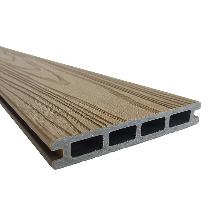 Dioco Tablón para terraza WPC Duratech (L x An x Es: 220 x 14,2 x 2,3 cm, IPE/Teca, 1 ud.) | BAUHAUS