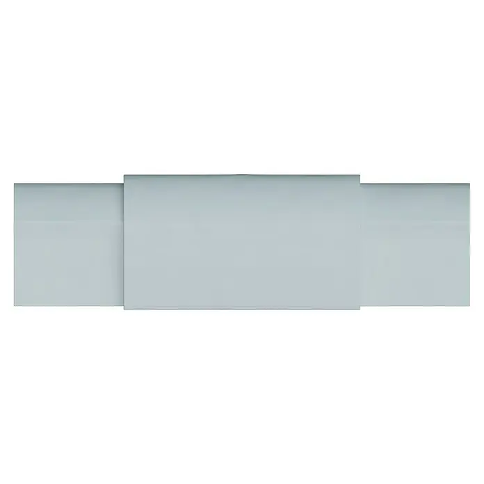 D-Line Kabelkanal-Zubehörkit - Weiß, Passend für: D-Line Kabelkanal 50 x 25 mm - Ein dreiteiliger, verschiebbarer, weißer Schrank mit silbernem Rahmen, ideal für moderne Wohnräume, bietet viel Stauraum und elegantes Design.