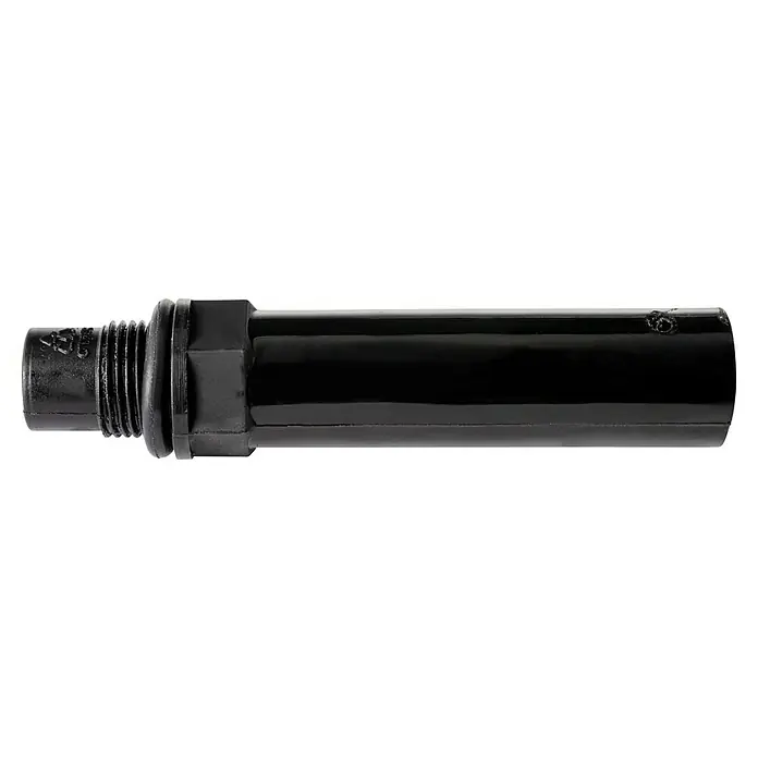 Güde Kompressor 480/10/200 ST - 3.000 W, Max. Druck: 10 bar, 200 l, Schmierung: Ölgeschmiert - Schwarzes Kunststoff-Rohrverbindungsstück mit Gewinde und PE-LD Recyclingsymbol, zur Rohrverbindung.