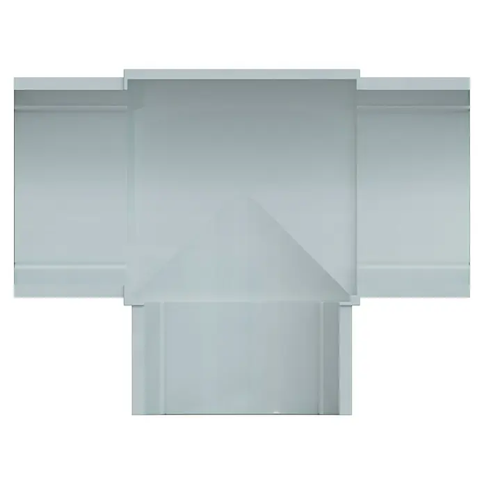 D-Line Kabelkanal-Zubehörkit - Weiß, Passend für: D-Line Kabelkanal 50 x 25 mm - Nahaufnahme eines modernen, weißen Schranks mit minimalistischem Design, der Funktionalität und Ästhetik vereint.