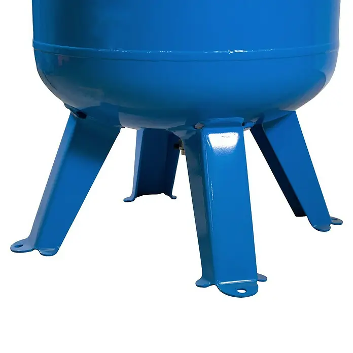 Güde Kompressor 480/10/200 ST - 3.000 W, Max. Druck: 10 bar, 200 l, Schmierung: Ölgeschmiert - Blauer Industrietank mit vier stabilen Standfüßen.