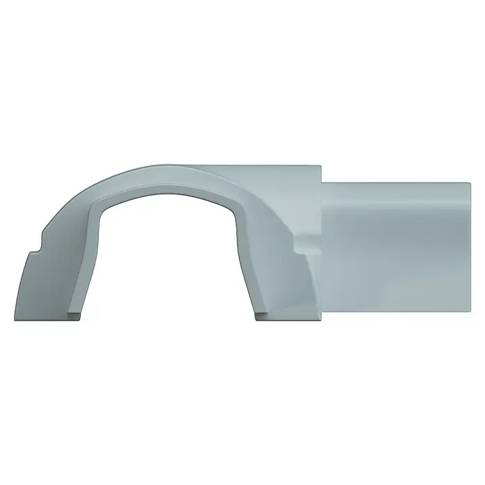 D-Line Kabelkanal-Zubehörkit - Weiß, Passend für: D-Line Kabelkanal 16 x 8 mm - Das Bild zeigt ein modernes Badezimmermodul mit einer Dusche und einem angrenzenden Waschbeckenbereich in schlichtem Design.