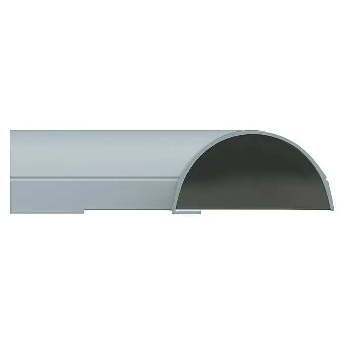 D-Line Kabelkanal-Zubehörkit - Weiß, Passend für: D-Line Kabelkanal 20 x 10 mm - Silberfarbene Metallkonstruktion mit einer gebogenen Öffnung, die für Stabilität und Schutz konzipiert ist. Ideal für Industrie und Bauwesen.