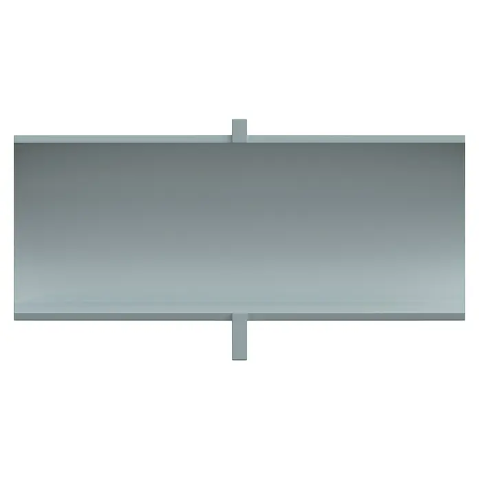 D-Line Kabelkanal-Zubehörkit - Weiß, Passend für: D-Line Kabelkanal 16 x 8 mm - Ansicht eines modernen, rechteckigen LED-Panels mit schlichtem Design, ideal für Büro- und Wohnräume, bietet helles, gleichmäßiges Licht.