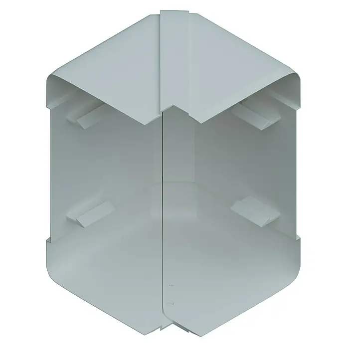 Außeneck BR 70 - Passend für: Brüstungskanal BR 70 x 130 mm, Reinweiß - Weißer Eckenschutz zur Wandmontage, ideal zum Schutz vor Beschädigungen und für ein sauberes Erscheinungsbild.