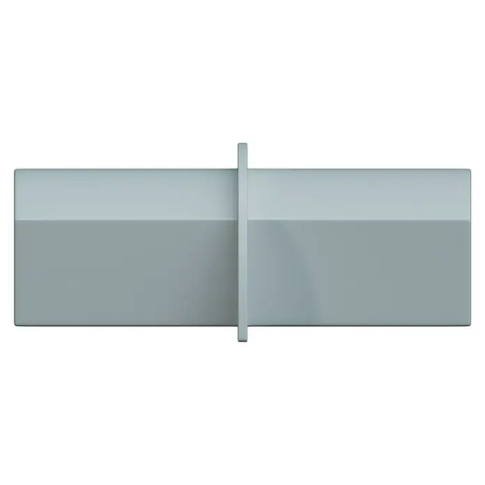D-Line Kabelkanal-Zubehörkit - Weiß, Passend für: D-Line Kabelkanal 20 x 10 mm - Nahaufnahme eines modernen, zweigeteilten Fensterdesigns in Weiß und Grau, das eine elegante und minimalistische Ästhetik bietet.