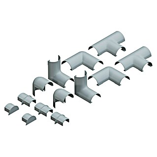 D-Line Kabelkanal-Zubehörkit (Weiß, Passend für: D-Line Kabelkanal 20 x 10 mm)