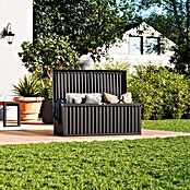 Garten-Aufbewahrungsbox Wave (Anthrazit, 120 x 52 x 54 cm, Kunststoff)