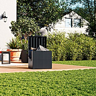 Keter Gartenbox City Box (L x B x H: 44 x 57,8 x 55 cm, Kunststoff, Anthrazit)