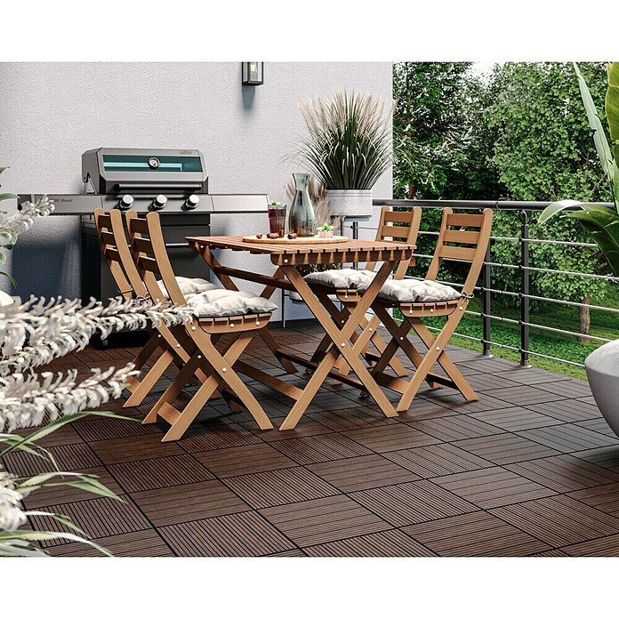 Klickfliese Cosmopolitan (Kunststoff, 30 x 30 x 1,5 cm, Coffee, 6 Stk.) | BAUHAUS