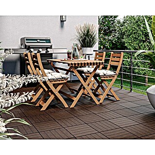 Klickfliese Cosmopolitan (Kunststoff, 30 x 30 x 1,5 cm, Coffee, 6 Stk.)