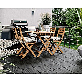 Klickfliese Cosmopolitan (Kunststoff, 30 x 30 x 1,5 cm, Stahlgrau, 6 Stk.)