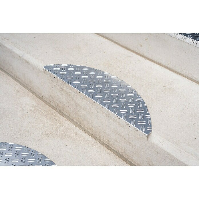 Hamat Trapmat Steel - Set (17,5 x 60 cm, Aluminium, Zilver) | BAUHAUS