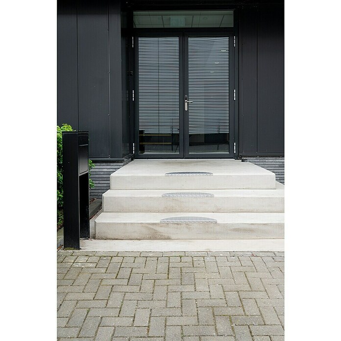 Hamat Trapmat Steel - Set (17,5 x 60 cm, Aluminium, Zilver) | BAUHAUS
