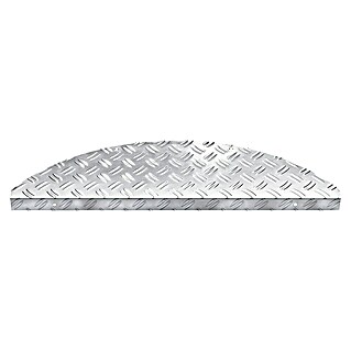Hamat Trapmat Steel - Set (17,5 x 60 cm, Aluminium, Zilver)