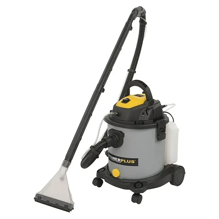 PowerPlus Aspirador en seco y húmedo eléctrico POWX326 - 1.600 W, Volumen de recipiente: 20 l, Con bolsa - El limpiador de alfombras Powerplus POWX4170 es un dispositivo versátil para la limpieza de alfombras y tapicerías. Elimina eficazmente la suciedad.