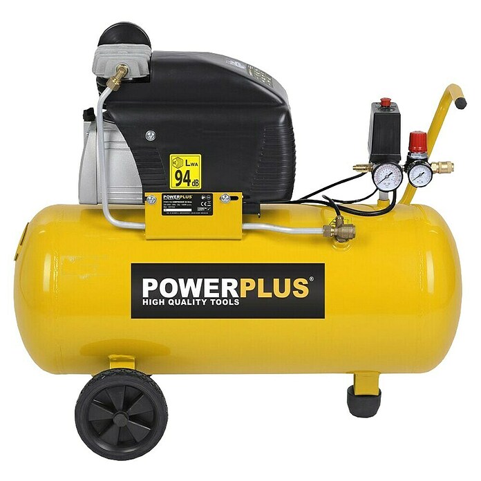 PowerPlus Compresor POWX1760 (1.500 W, Presión máx.: 8 bar, 50 l, Lubricación: Sin) | BAUHAUS