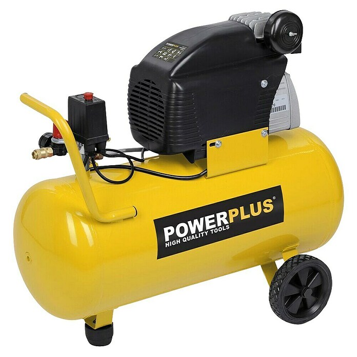 PowerPlus Compresor POWX1760 (1.500 W, Presión máx.: 8 bar, 50 l, Lubricación: Sin) | BAUHAUS