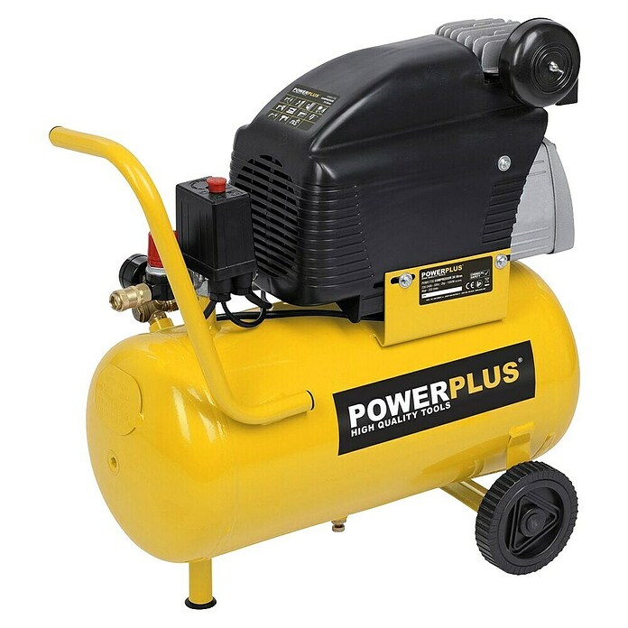 PowerPlus Compresor POWX1735 (1.500 W, Presión máx.: 8 bar, 24 l, Lubricado con aceite) | BAUHAUS