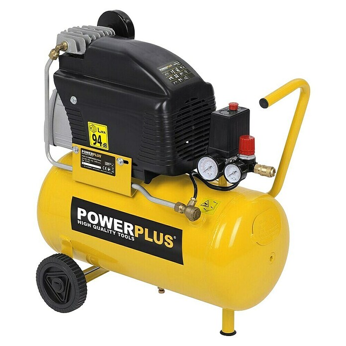 PowerPlus Compresor POWX1735 (1.500 W, Presión máx.: 8 bar, 24 l, Lubricado con aceite) | BAUHAUS