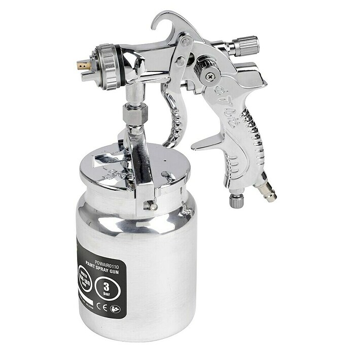 PowerPlus Pistola de pintura neumática POWAIR0110 (Presión de funcionamiento: 3 bar, Volumen de recipiente: 1.000 ml) | BAUHAUS