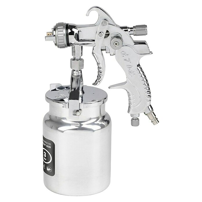 PowerPlus Pistola de pintura neumática POWAIR0110 (Presión de funcionamiento: 3 bar, Volumen de recipiente: 1.000 ml) | BAUHAUS
