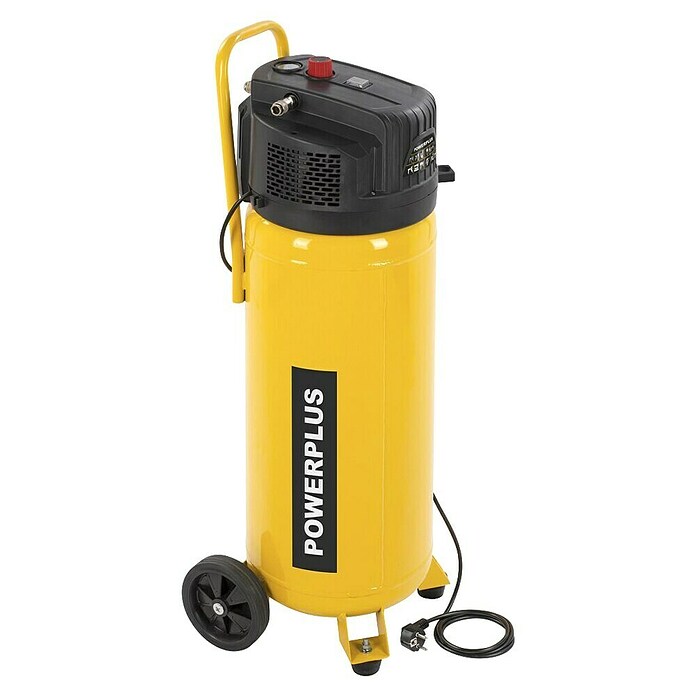PowerPlus Compresor POWX17500 (1.500 W, Presión máx.: 10 bar, 50 l, Lubricación: Sin) | BAUHAUS