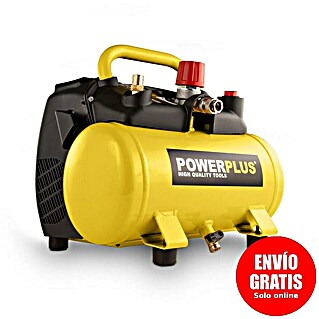 PowerPlus Compresor POWX1721 (1.100 W, Presión máx.: 8 bar, 6 l, Lubricación: Sin)